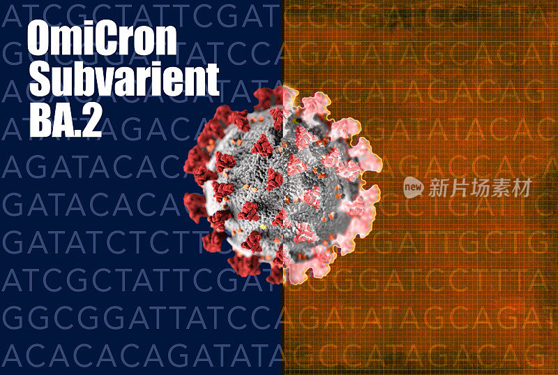 BA.2 Omicron Variant Covid-19突变概念比较。